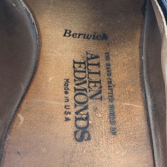 Allen Edmonds Mens Berwick Loafer Burgundy Almond Toe Wingtip 11.5 AA Narrow